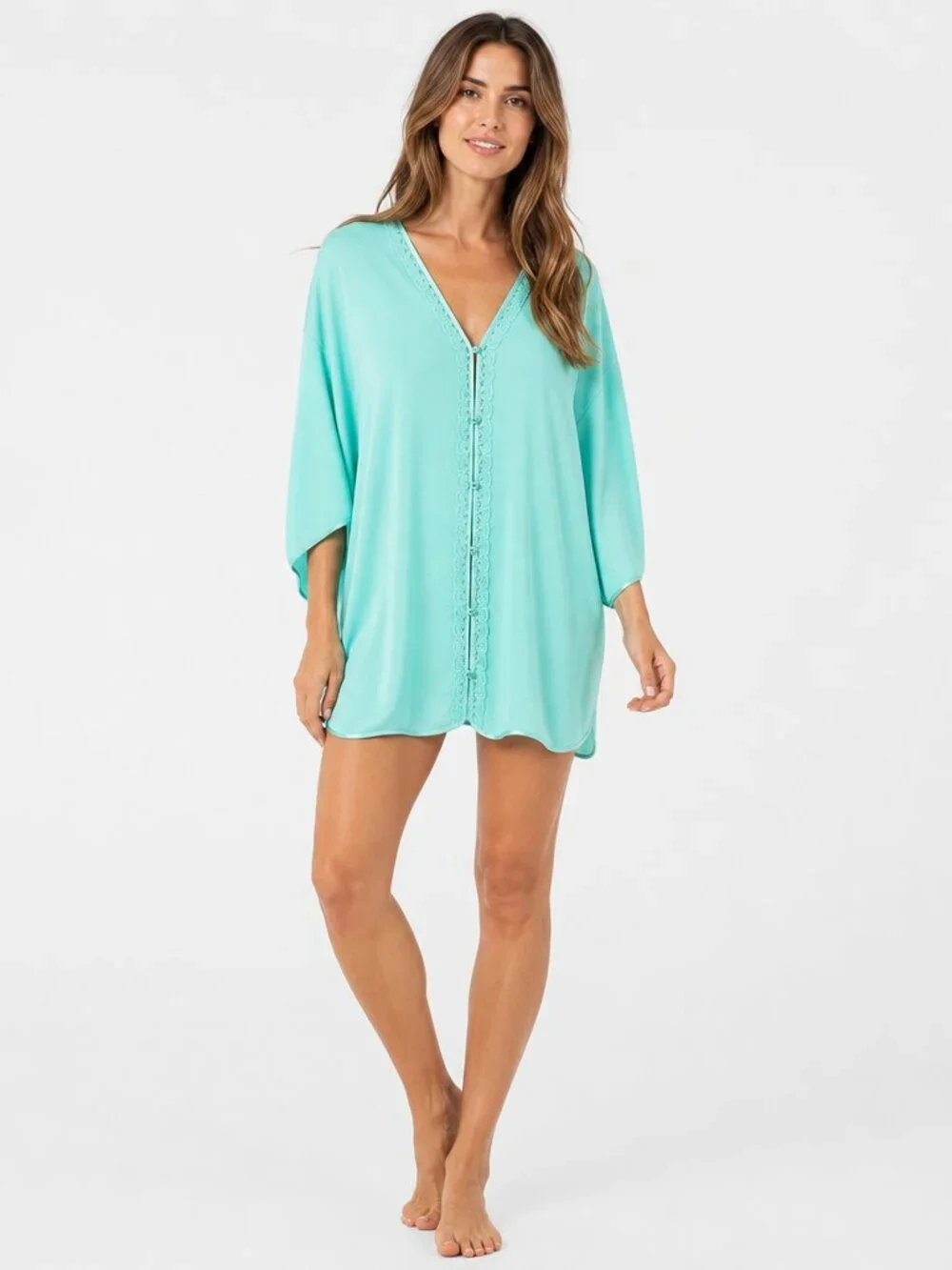 Victoria’s Secret VTG Mint Lace Night Shirt S NWOT Y2K Romantic Sleepwear
